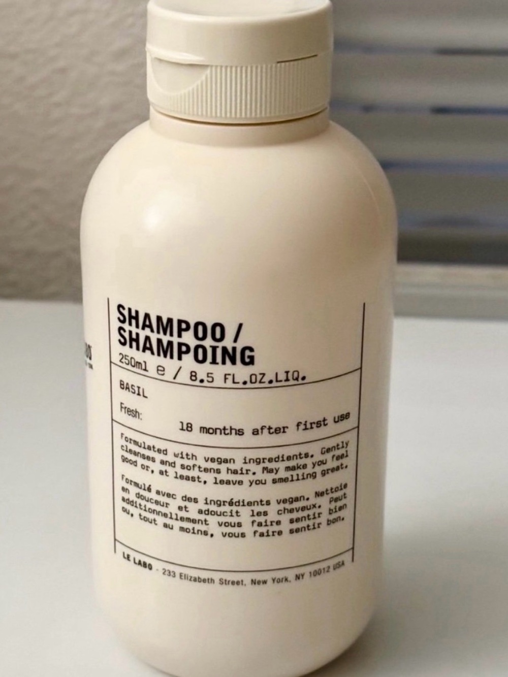 Le Labo Fragrance Basil Shampoo 250 ml Bottle
